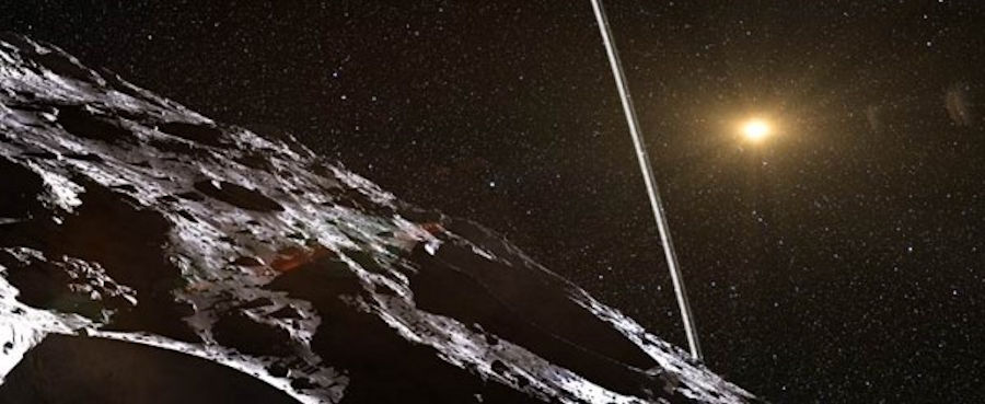 Ring as viewed from Centaur